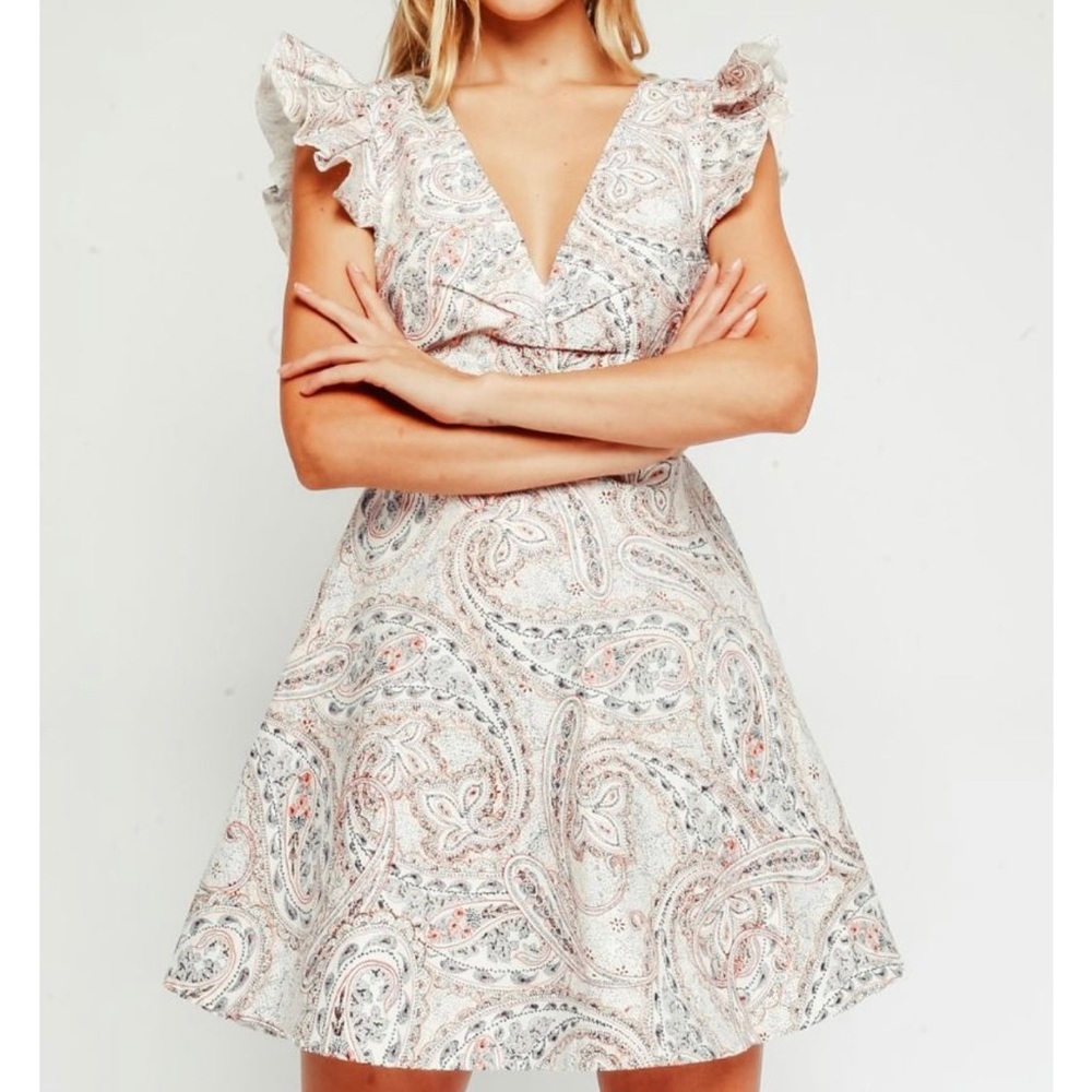 Paisley Ruffle Dress - Picture 2 of 4